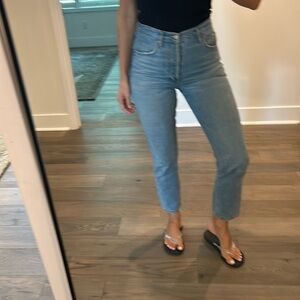 Agolde cropped straight jeans size 26